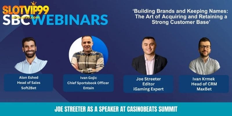 Joe Streeter as a speaker at CasinoBeats Summit