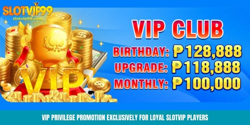 VIP Privilege Promotion exclusively for loyal Slotvip players