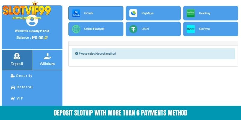Deposit Slotvip: Complete 6 Step Guide To Make A Transaction Deposit Slotvip with more than 6 payments method