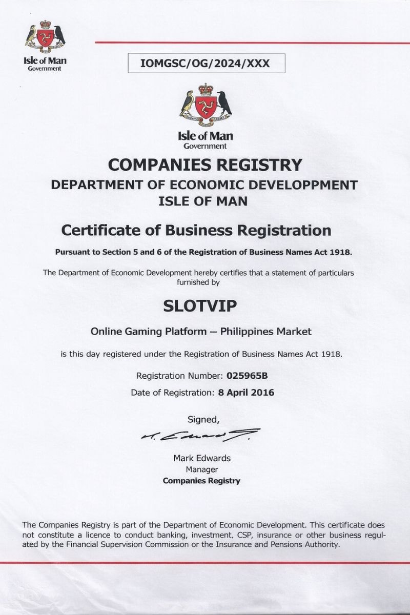 Slotvip Isle Of Man Betting License