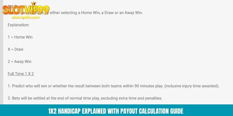 Over/Under Betting Guide: How It Works And How To Win 1X2 Handicap explained with payout calculation guide