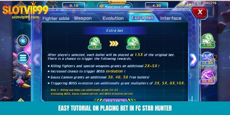 Easy tutorial on placing bet in Fc Star Hunter