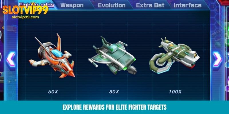 Explore rewards for elite fighter targets
