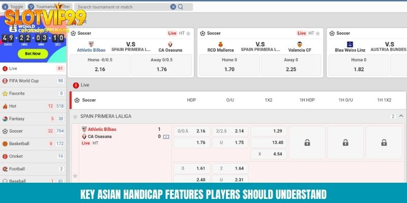 Key Asian Handicap features players should understand