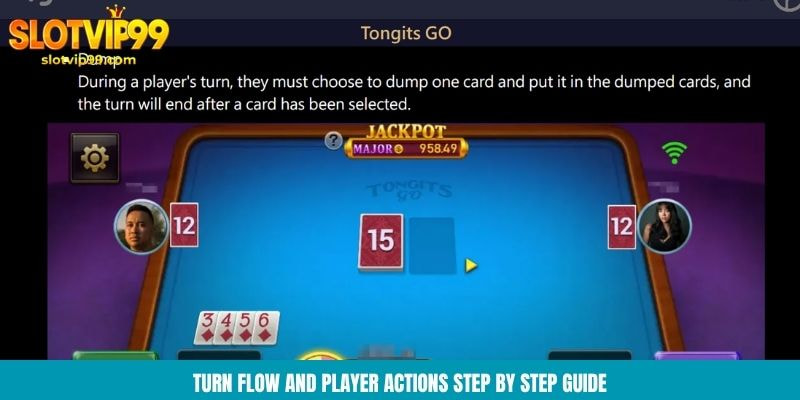 Turn flow and player actions step by step guide